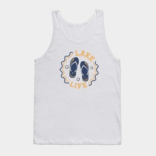 Lake Life // Fun Summer Flip Flop Badge Tank Top